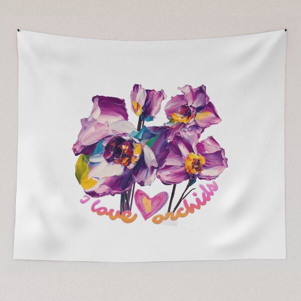 Item preview,  Orchids flower oil painting | We all love  orchids - The orchids is Fitted designed and sold by ShabayekShop.