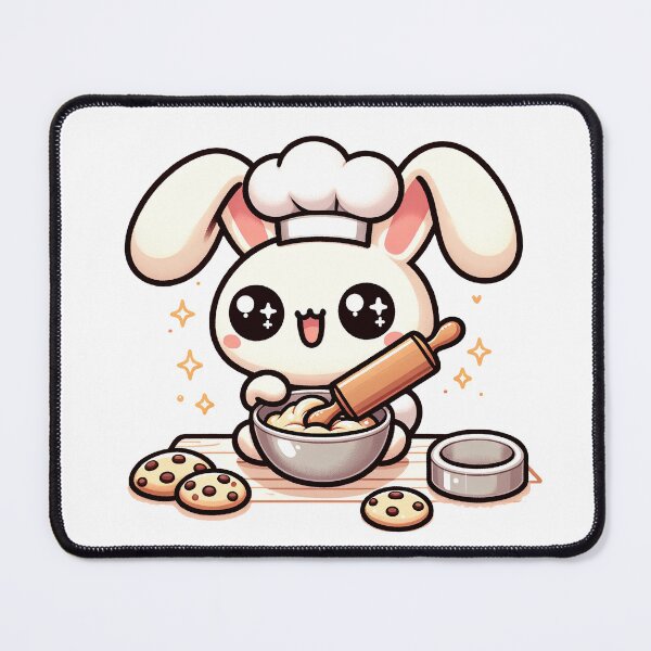 Item preview, Cookie Cuddles: Kawaii Bunny Crafting Sweet Moments designed and sold by PuffPuffPrint.