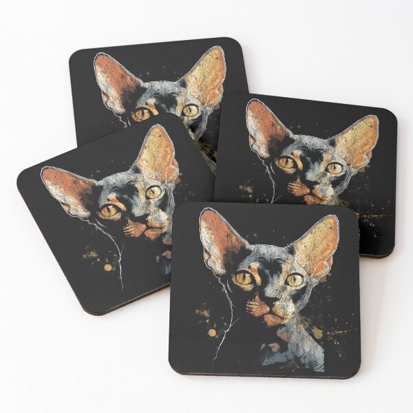 Item preview, A Devon Rex - Street Art Vintage Distressed Cats designed and sold by GVRDesign.