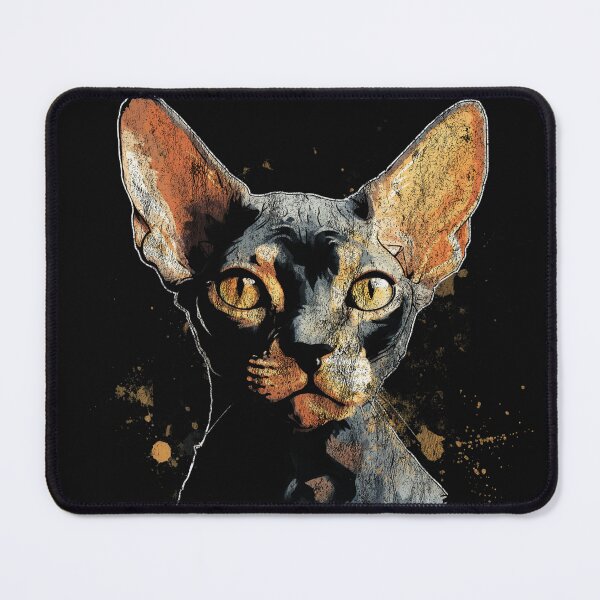 Item preview, A Devon Rex - Street Art Vintage Distressed Cats designed and sold by GVRDesign.