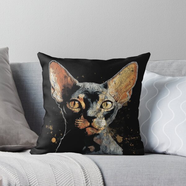 Item preview, A Devon Rex - Street Art Vintage Distressed Cats designed and sold by GVRDesign.