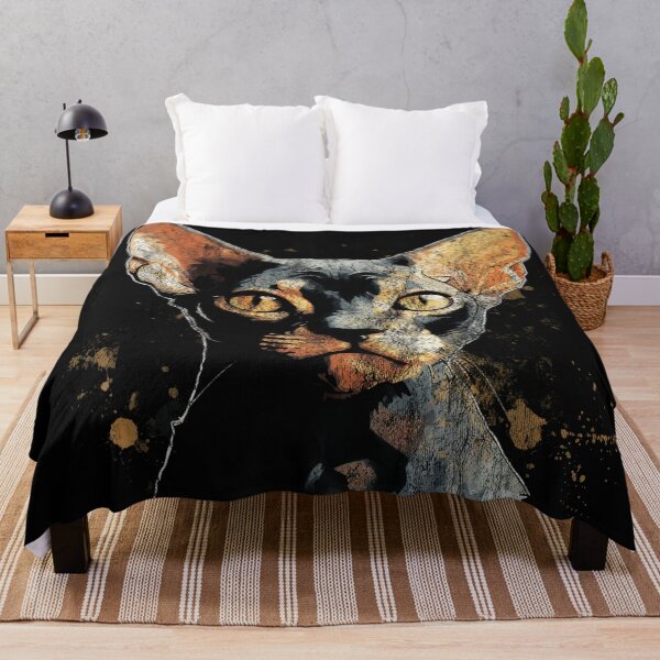 Item preview, A Devon Rex - Street Art Vintage Distressed Cats designed and sold by GVRDesign.
