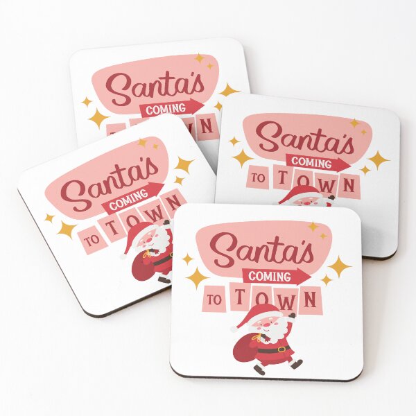 Item preview, Santa's coming to town christmas gift designed and sold by CreativaNook.