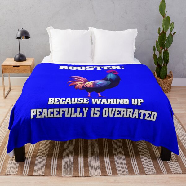 Item preview, Funny Chicken Farmer Humor Rooster Because Waking Up Peacefully Is Overrated. designed and sold by fantasticdesign.