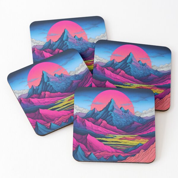 Item preview, A Colorful Mountain Sunset designed and sold by Mahmoud Mera.