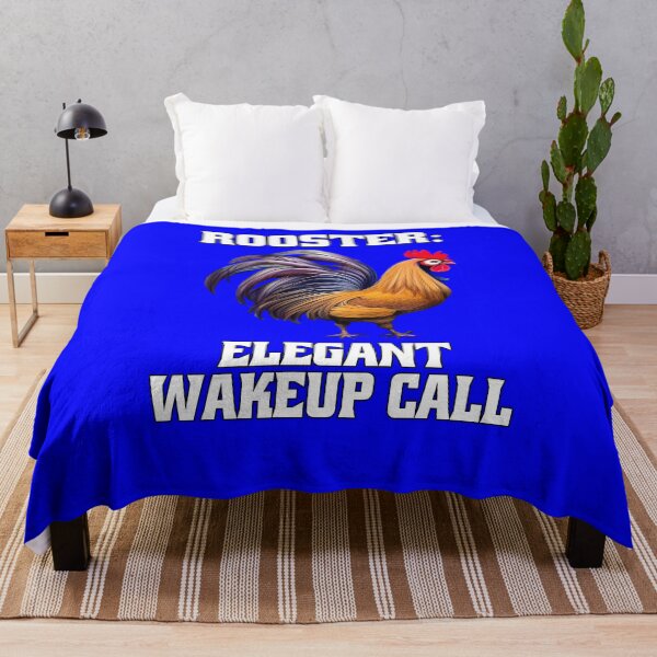 Item preview, Funny Chicken Farmer Humor Rooster: Elegant Wakeup Call  designed and sold by fantasticdesign.