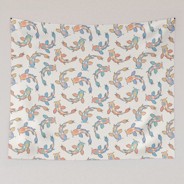 Item preview, Orange and Blue Koi Fish designed and sold by CreativeDraws42.