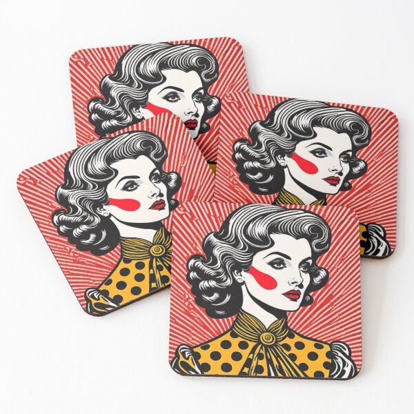 Item preview, Retro 50's Woman in Bold Comic Book Style  designed and sold by DigitalPaletteS.