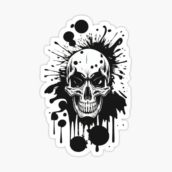 Vista previa del artículo con la obra «calavera de paintball», diseñado y vendido por czarnyfeniks.