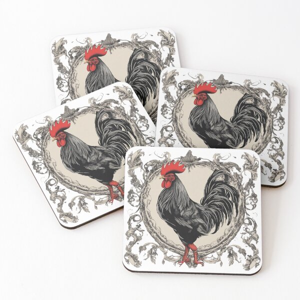 Item preview, Mighty black rooster designed and sold by John  Not in a Hurry.