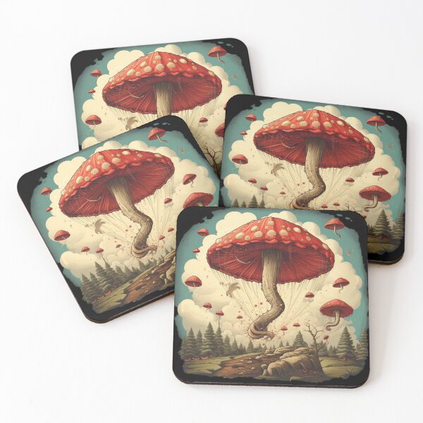 Item preview, Toadstools, Amanita, Kite Vintage style, designed and sold by Sunmoonlove.