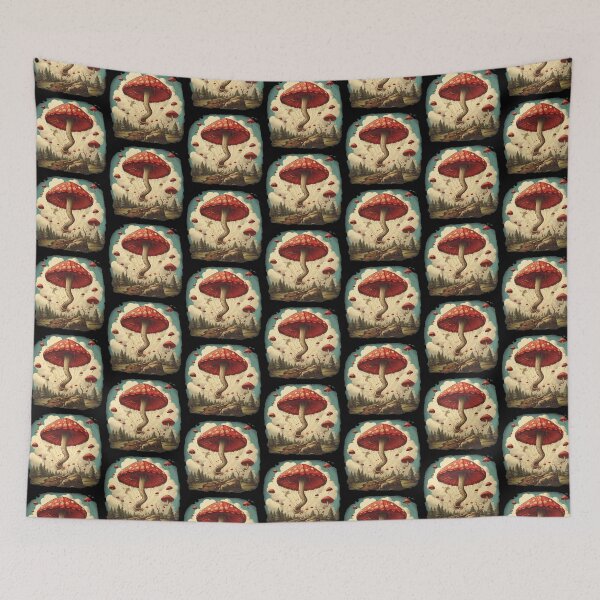 Item preview, Setas venenosas, Amanita, estilo Kite Vintage, designed and sold by Sunmoonlove.