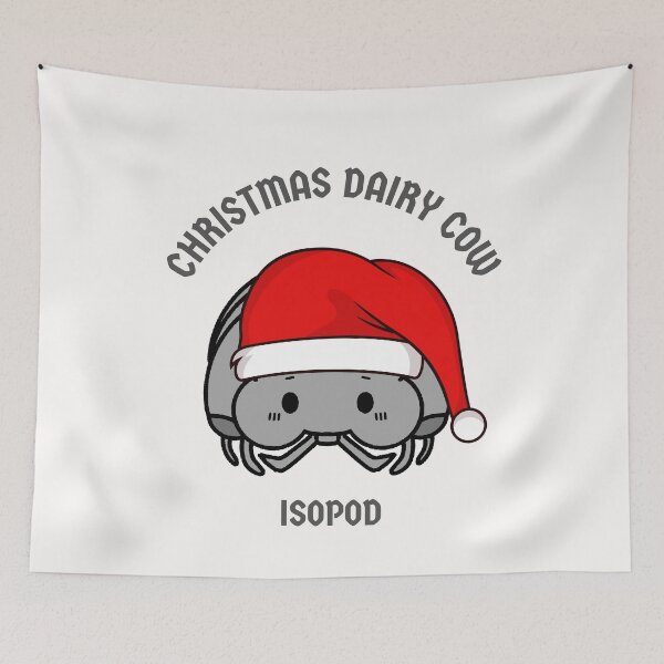 Item preview, Christmas Dairy cow Isopod designed and sold by misslizzyspin.