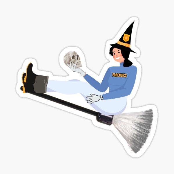 Item preview, Forensic Witch Sticker designed and sold by SceneOfTheCrime.