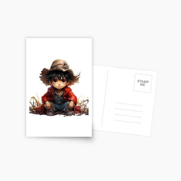 Reimagined Monkey D. Luffy from One Piece Postcard for Sale by