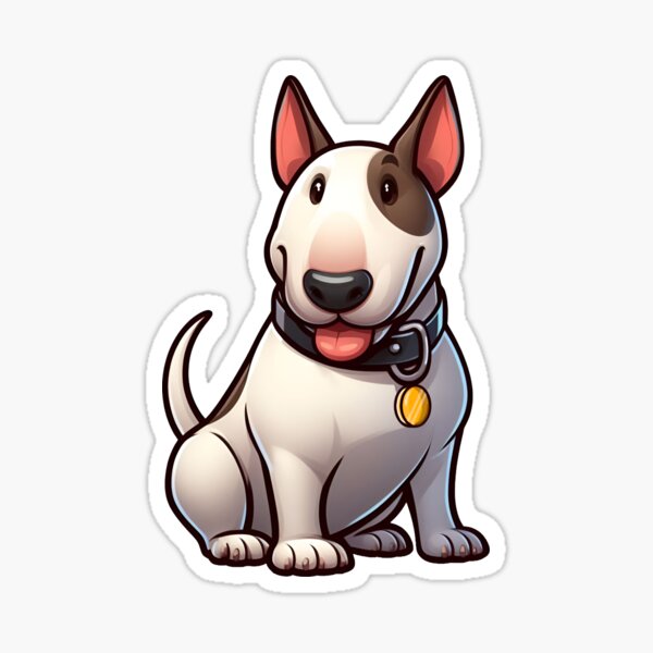 Item preview, Bull Terrier Cartoon  designed and sold by maurirocha.