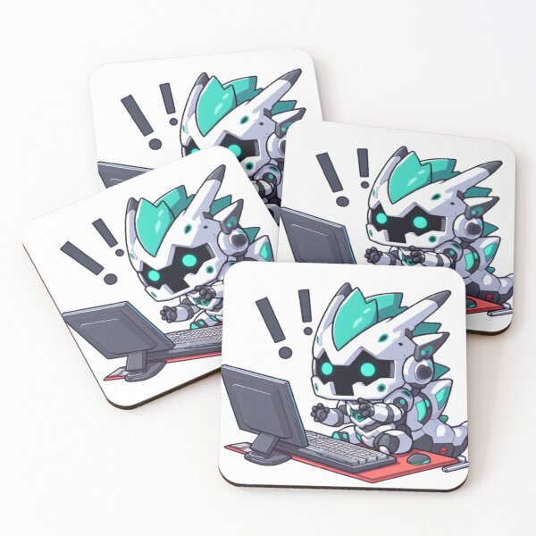 Item preview, original cloud art mini mecha godzilla kawaii designed and sold by ArteenlaNube.