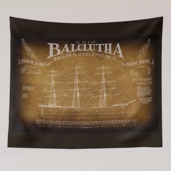 Item preview, Historic Fully-Rigged Ship BALCLUTHA Blueprint 1886 designed and sold by Daniel Hagerman.