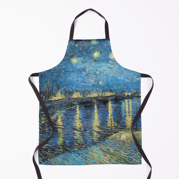 Item preview, The Starry Night Over The Rhone, 1888 by Vincent Van Gogh, Backpacks, Phone Wallets, Aprons, Clocks, Drawstring Bags, Mugs, Pet Bandanas, Scarves, Cat Mats, Dog Mats, Duvets,  designed and sold by Suzana Djordjevic.