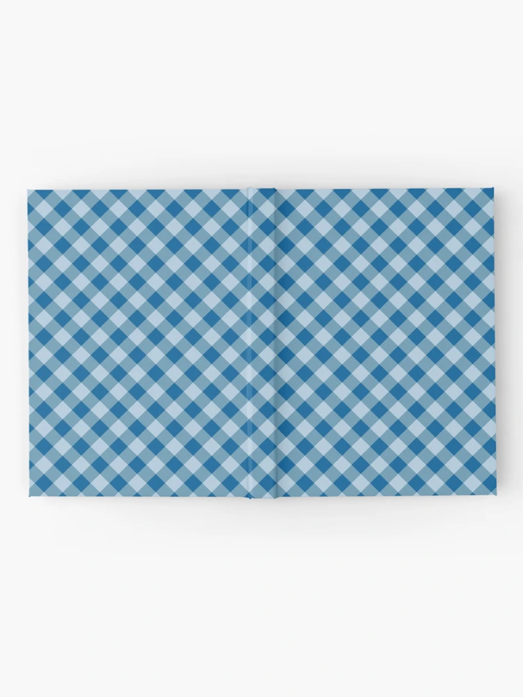 Thumbnail 2 of 3, Journal, Blue Checkered Pattern designed and sold by Patternliss.