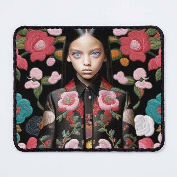 Item preview, Floral embroidered fashion print designed and sold by Roxburylane.