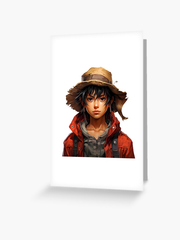 Reimagined Monkey D. Luffy from One Piece Postcard for Sale by