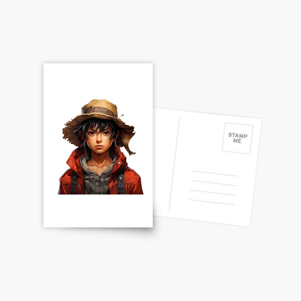 Reimagined Monkey D. Luffy from One Piece Postcard for Sale by