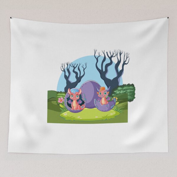 Item preview, baby dragon hatching eggs in nature T-Shirt designed and sold by mer-ONE.