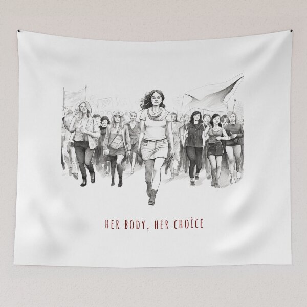Item preview, Her Body, Her Choice -  Womens Solidarity - Gifts for Women, Gifts for Friends designed and sold by WeekendSurprise.