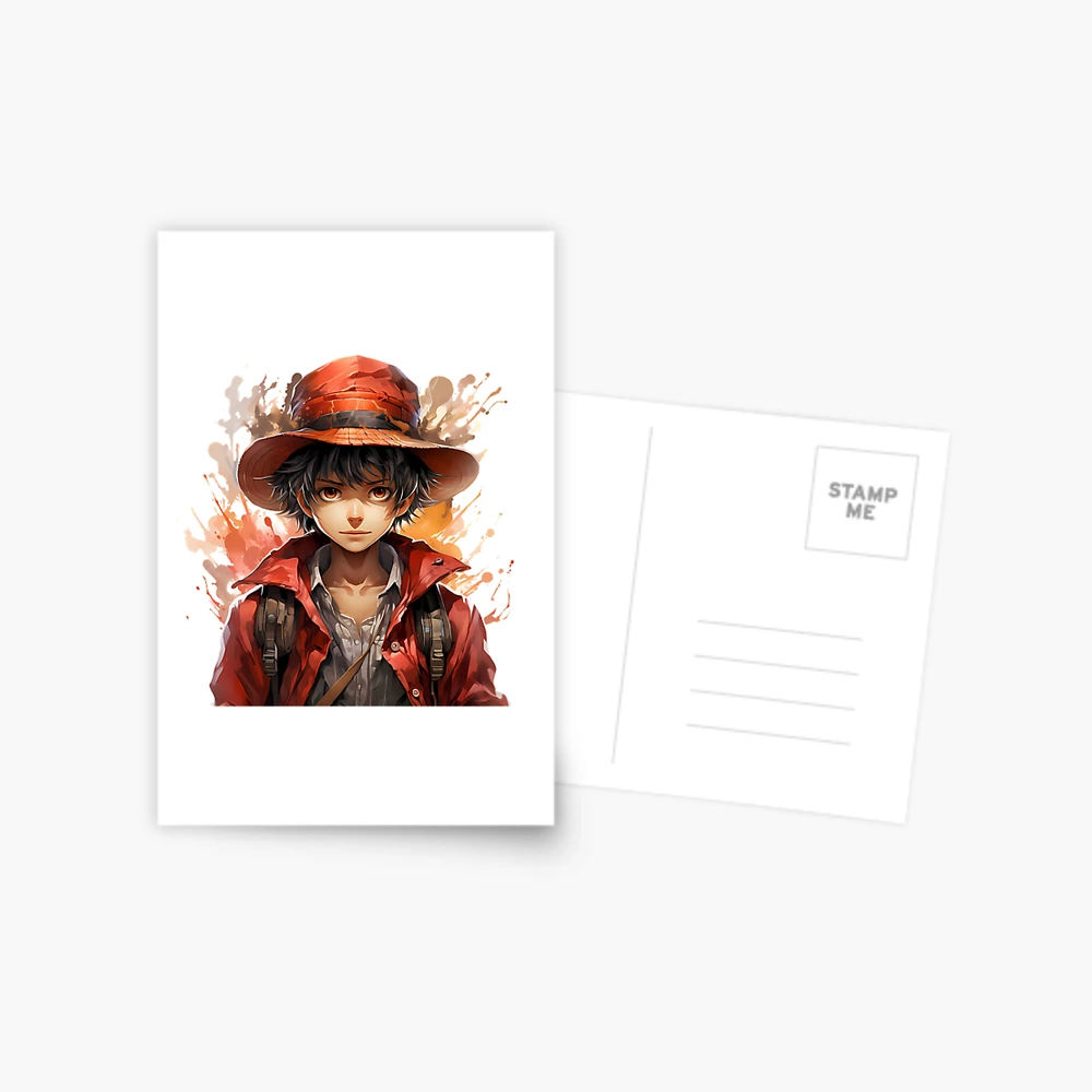 Reimagined Monkey D. Luffy from One Piece Postcard for Sale by