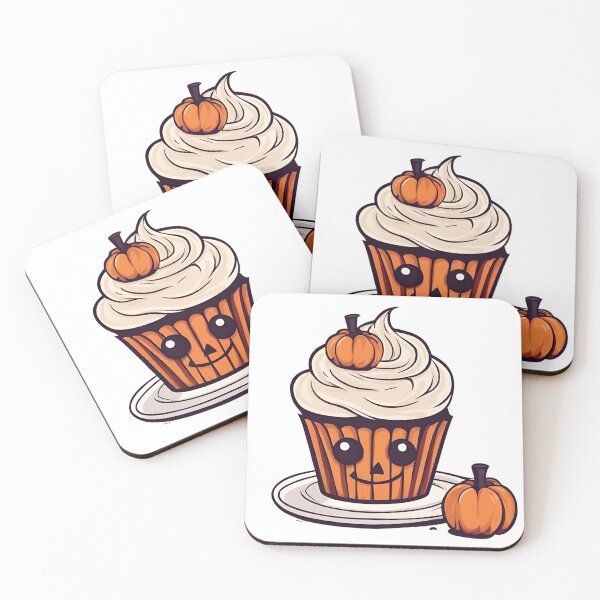 Item preview, Cute Halloween Orange Cupcake with Pumpkin designed and sold by SisterlyCrafts.