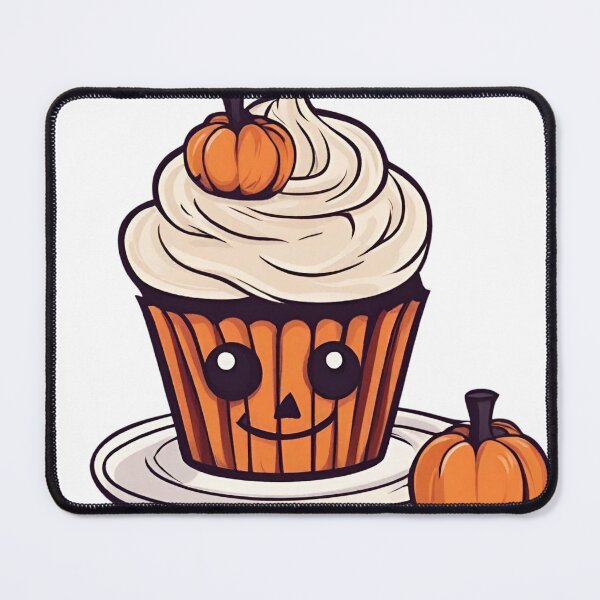 Item preview, Cute Halloween Orange Cupcake with Pumpkin designed and sold by SisterlyCrafts.