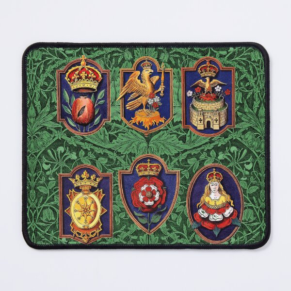 Item preview, Henry VIII Six Tudor Queens Royal Badges designed and sold by Pixelchicken.