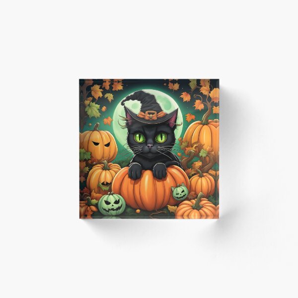 Artikelvorschau, Süße Katze feiert Halloween entworfen und verkauft von NeatSplash.