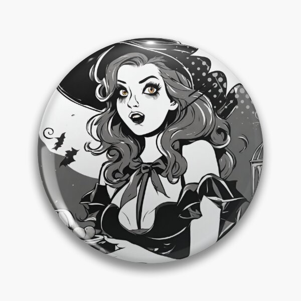 Item preview, Halloween Witch collecting candies designed and sold by SisterlyCrafts.