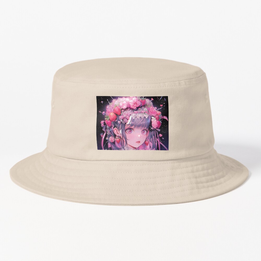 Anime Girl Bad Girl Fashion Harajuku Panama Bucket Hat Women