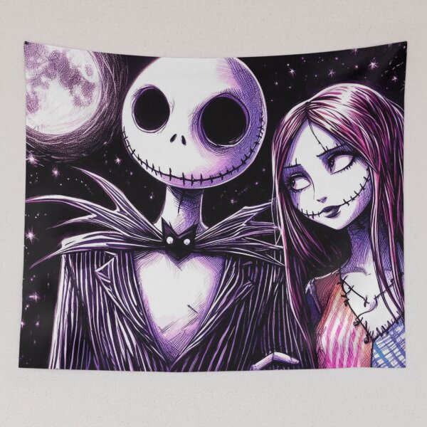 Item preview, JACK & SALLY  "Enchanting Halloween Town: The Nightmare Before Christmas" designed and sold by lujubraga.