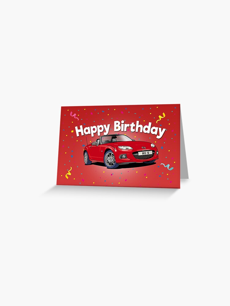 Mazda MX5 Third generation (NC) Birthday card