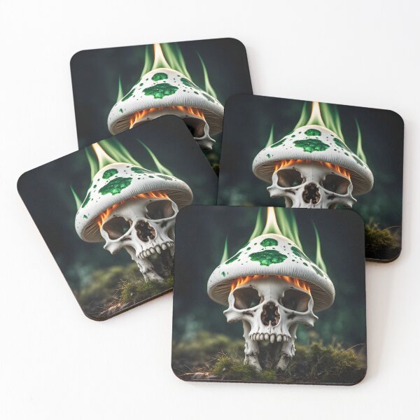Item preview, Green Devil's Skull Shroom designed and sold by NeatSplash.