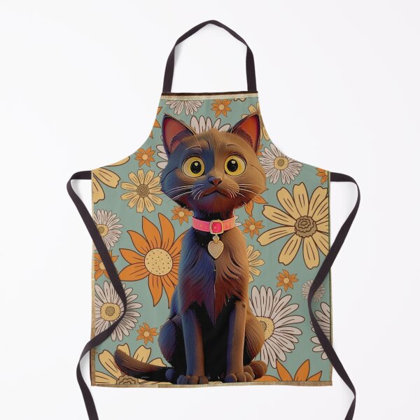 Item preview, A sleek black cat surrounded by vibrant flowers designed and sold by TNWOD.