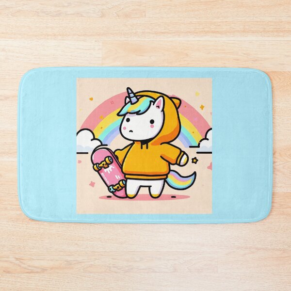 Item preview, Rainbow Unicorn Skateboarding designed and sold by FunnehGacha.