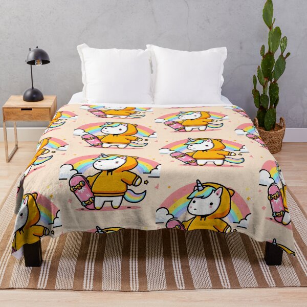 Item preview, Rainbow Unicorn Skateboarding designed and sold by FunnehGacha.