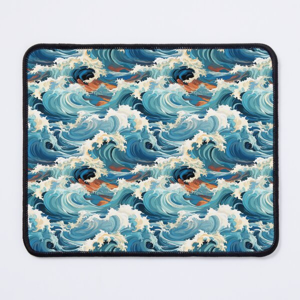 Item preview, The great wave in oil designed and sold by PrintNstick.