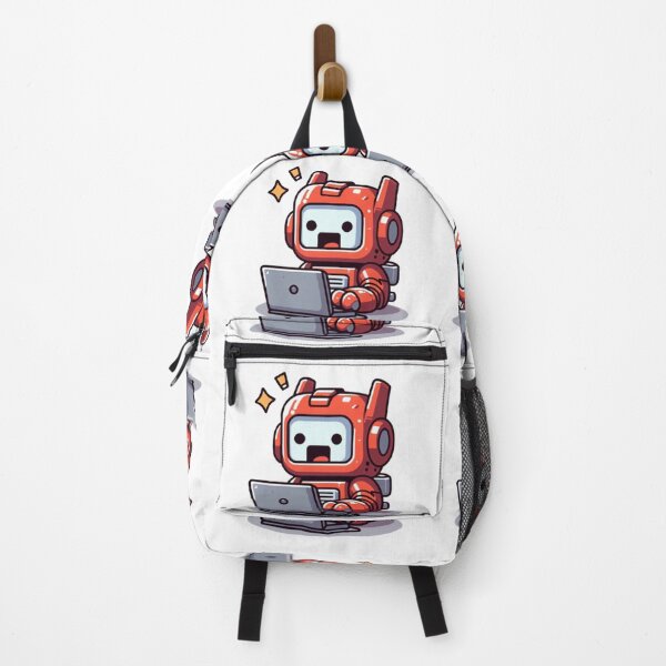 Artikelvorschau, Originaler orangefarbener Retro-Roboter der Wolkenkunst überrascht kawaii entworfen und verkauft von ArteenlaNube.