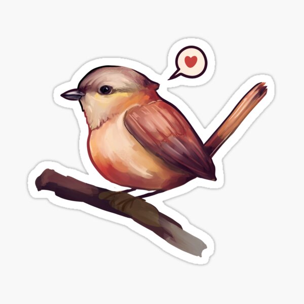 Brown Bird Sticker