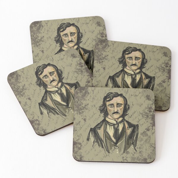 Item preview, A cartoon of Edgar Allan Poe. designed and sold by Sansaranna.