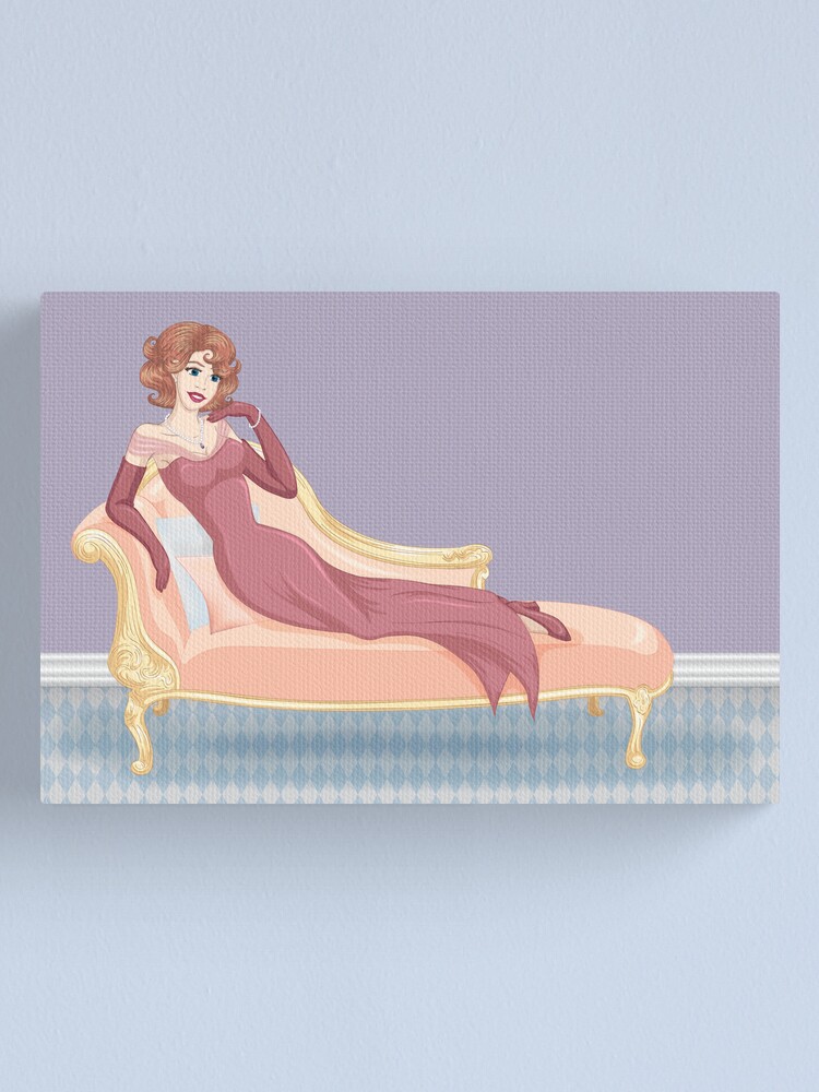 Alternate view of Classy with Curls Canvas Print