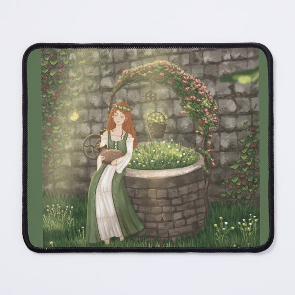 Item preview, girl in the garden fantasy illustration designed and sold by UTGRAPHIC.