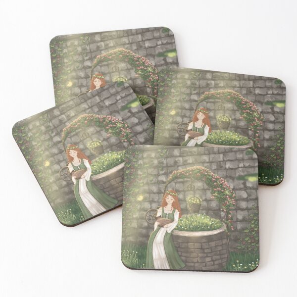 Item preview, girl in the garden fantasy illustration designed and sold by UTGRAPHIC.