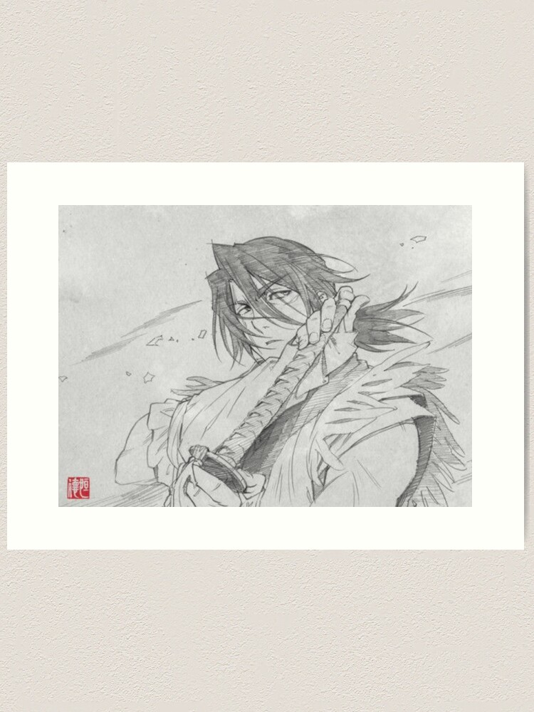 nanashi, sword of the stranger. Art Board Print for Sale by emanniandivory